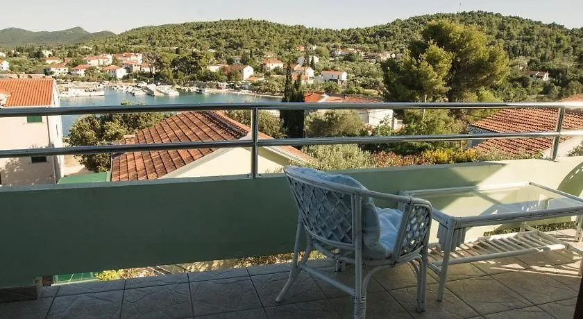 Apartment In Zdrelac With Sea View, Balcony, Air Conditioning, Wi-Fi